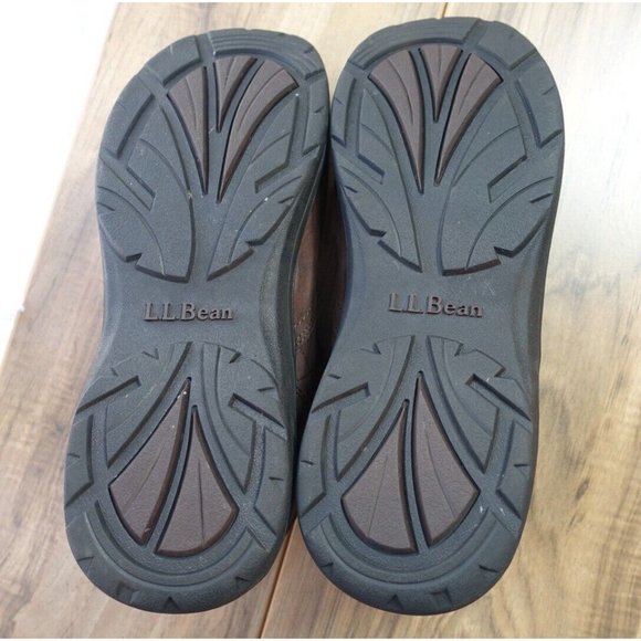 L.L. Bean Women's US Size 10 Wide Waterproof Mocs Slip On Leather Rain Leather - Picture 10 of 10